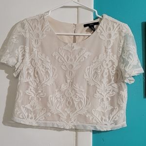 Forever 21 crop top, size M, creamy color